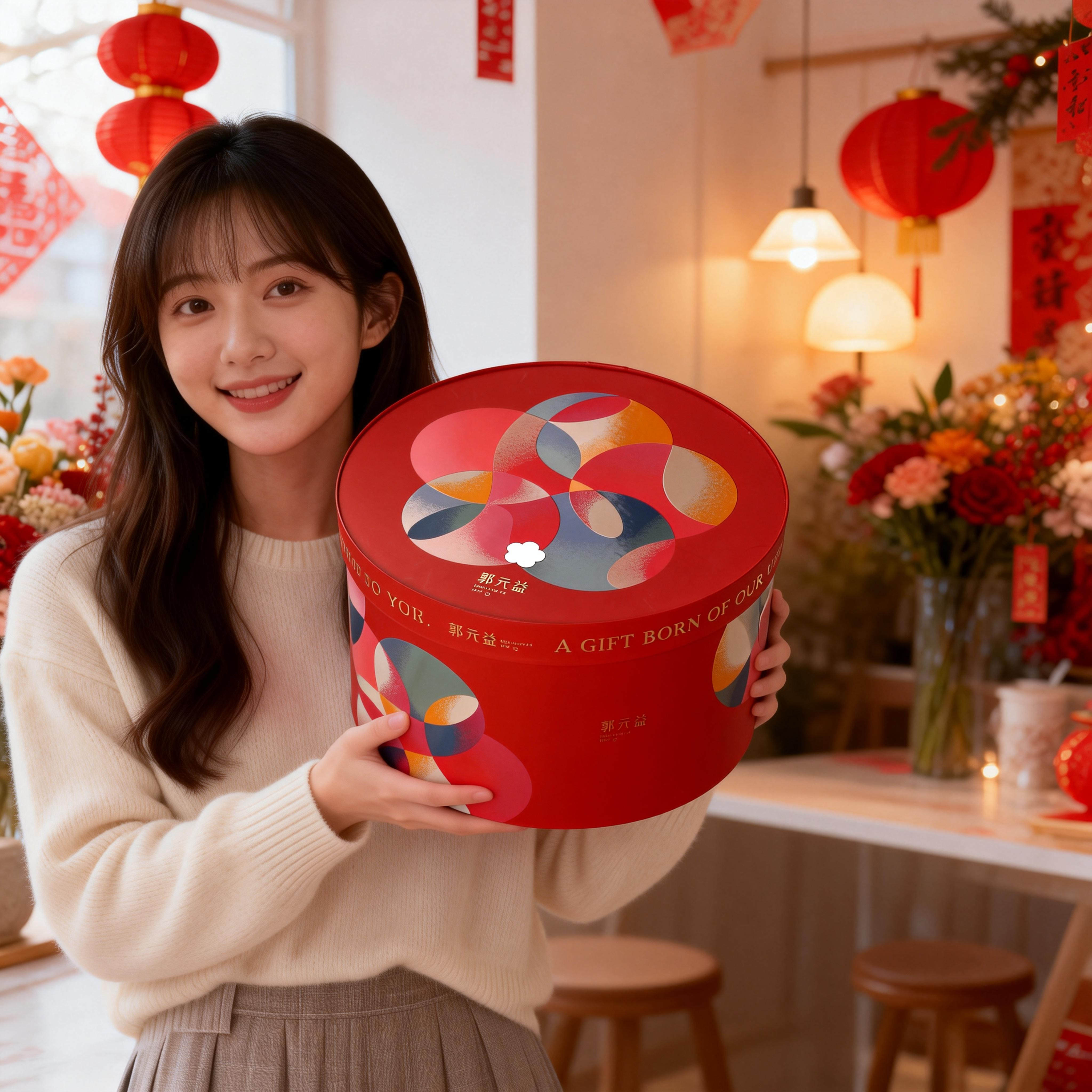 台湾特产百年品牌郭元益什锦糕点饼干三层高档坚果年货伴手礼礼盒