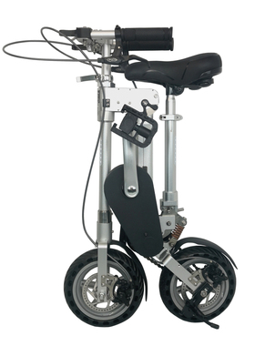 微拜客折叠自行车XT2 folding bike实芯轮胎碟刹后避震铝合金超轻