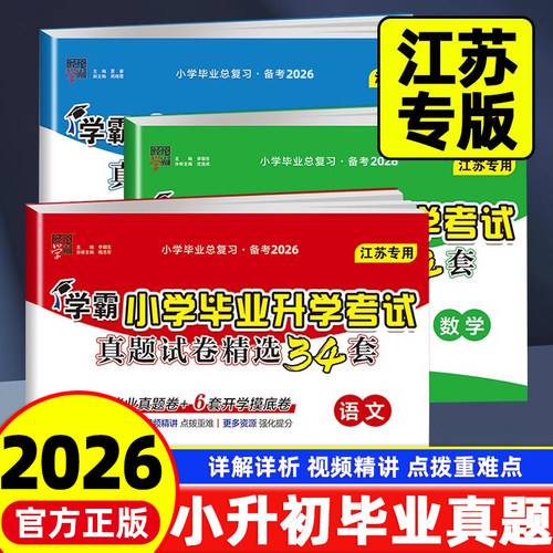 小学学霸小升初试卷语文数学