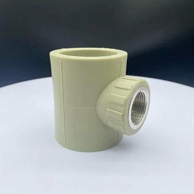 PPR热熔水管50*4分内牙三通