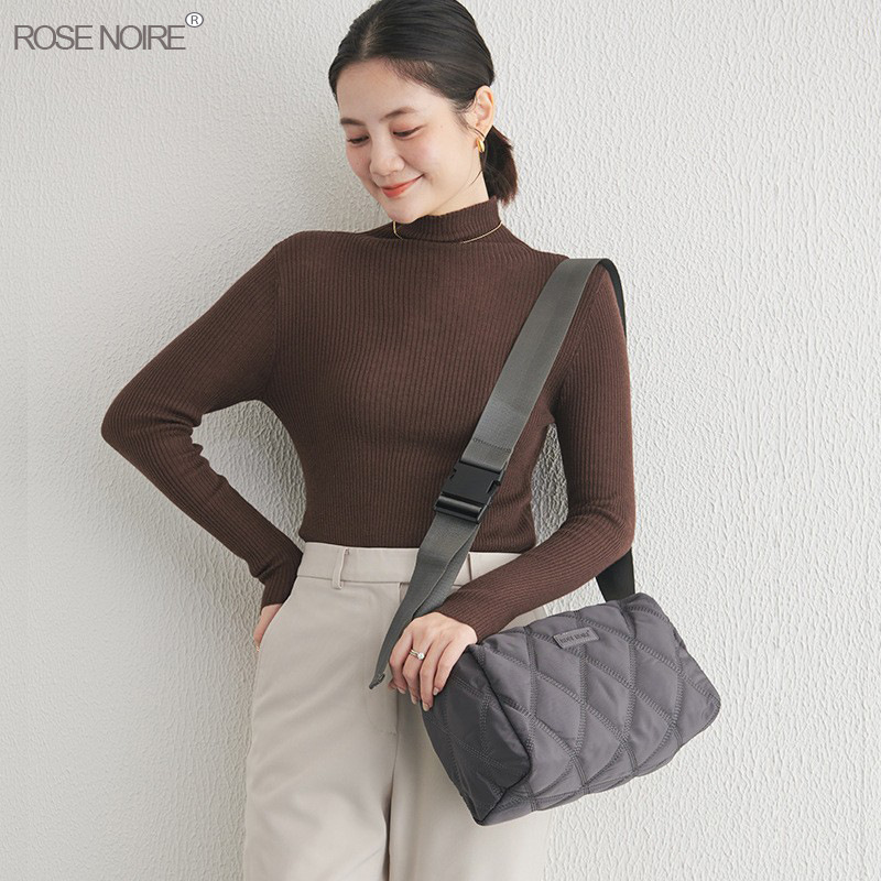 厂家尼龙包RoseNoire斜挎包菱格