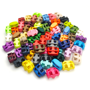 塑料绳扣松紧卡扣弹簧扣锁扣diy猪鼻扣吊钟大号帽绳调节纽扣辅料