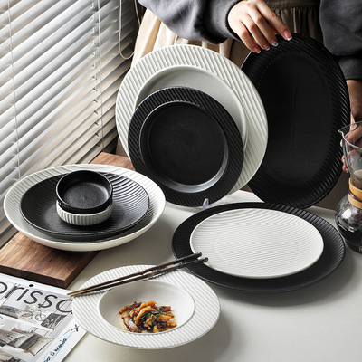 Ceramic tableware, steak plate, western dish西餐盘子牛排盘