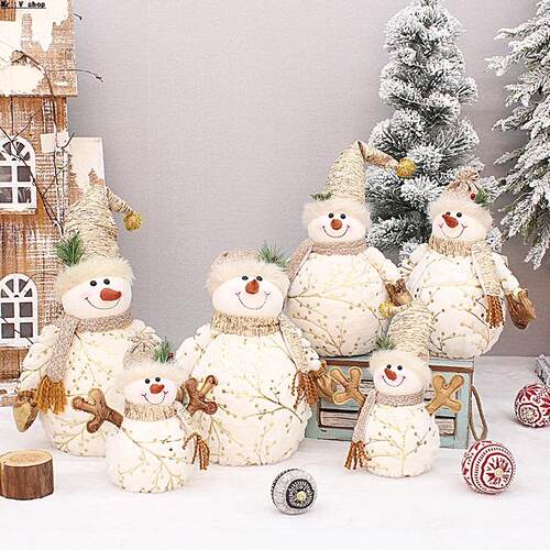 Christmas decorations, round hats, snowmen, children's gifts