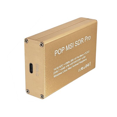 POP MSI SDR Pro 10KHz-2GHz Broadband  Bit Radio SDR Receiver