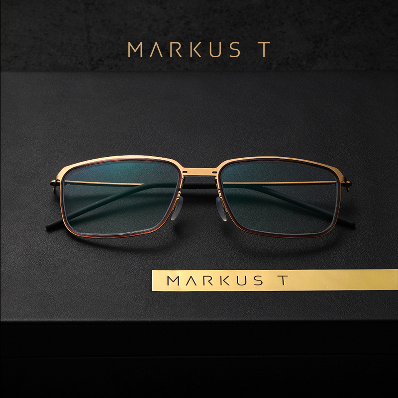 MARKUST方框24k金超轻眼镜框