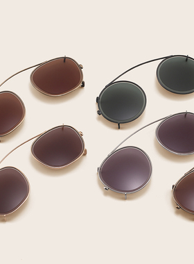 万年龟KameManNen日本进口手工太阳镜夹片 KMN99 113 114墨镜夹片