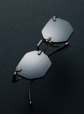 JCQUESMARIEMAGE 黑色无框ELDORADO眼镜架JMM全球限量版眼镜