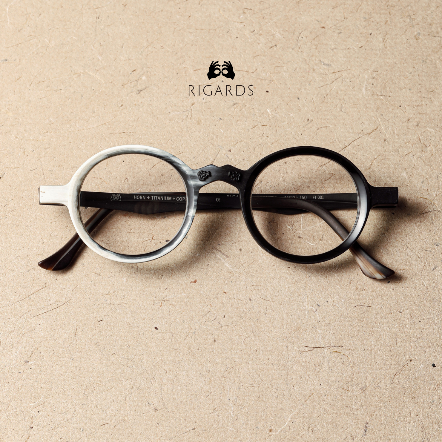 RIGARS 圆框牛角眼镜架RG0130SE 上海目下
