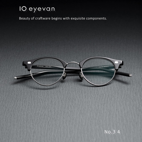 10EYEVANNo3IV复古半框眼镜架