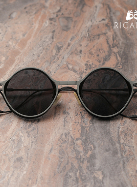 RIGARDS 法国设计师品牌 RG1022TVA磁吸夹片圆框墨镜近视眼镜框