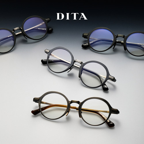 DITADTX185重工手工钛金属圆框