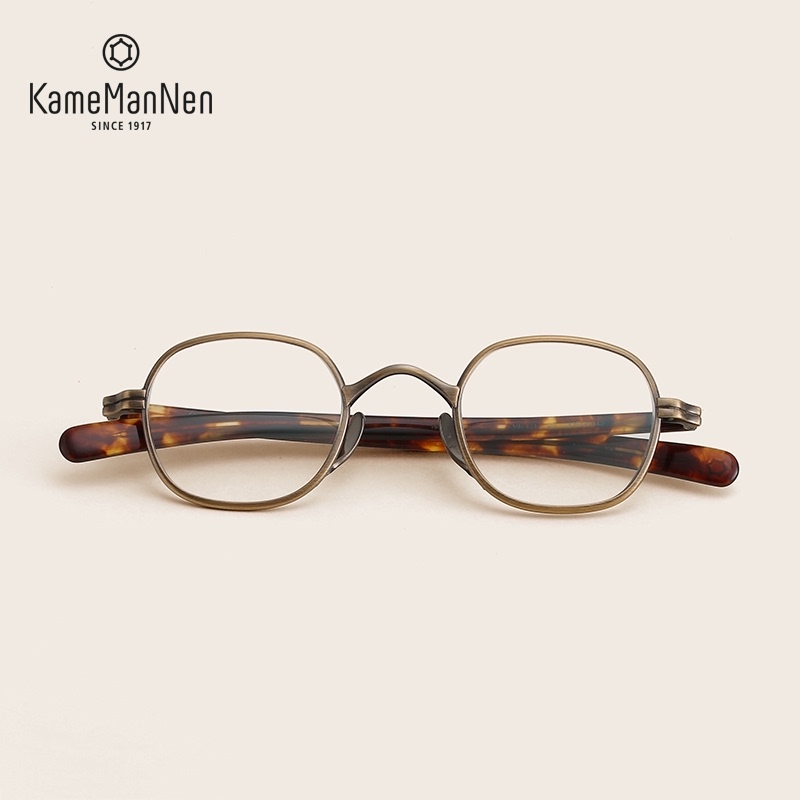 KameManNen万年文艺复古眼镜架