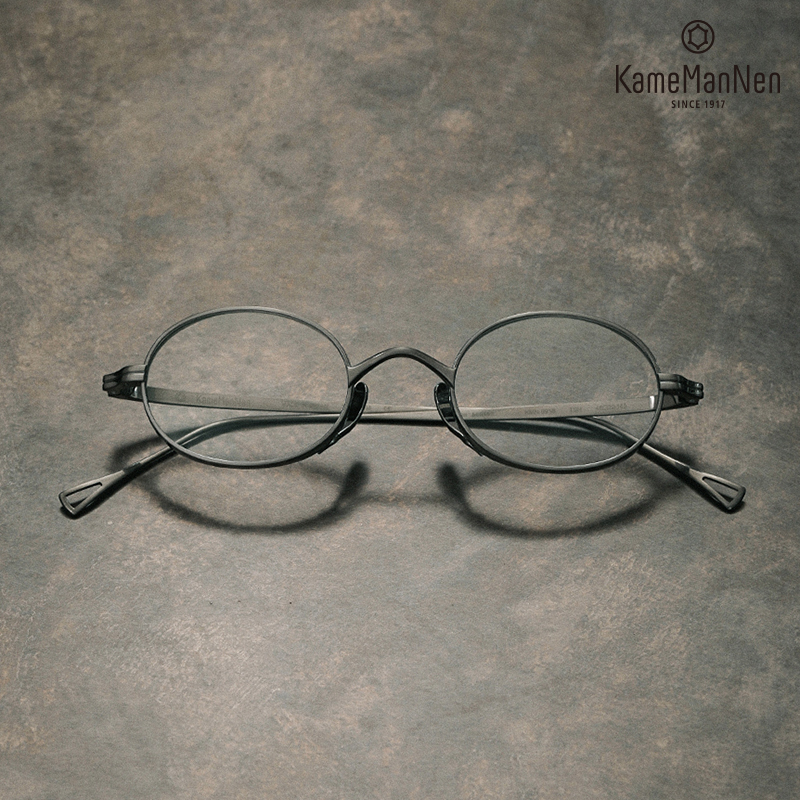 KameMaNen鹅蛋框钛金属眼镜架