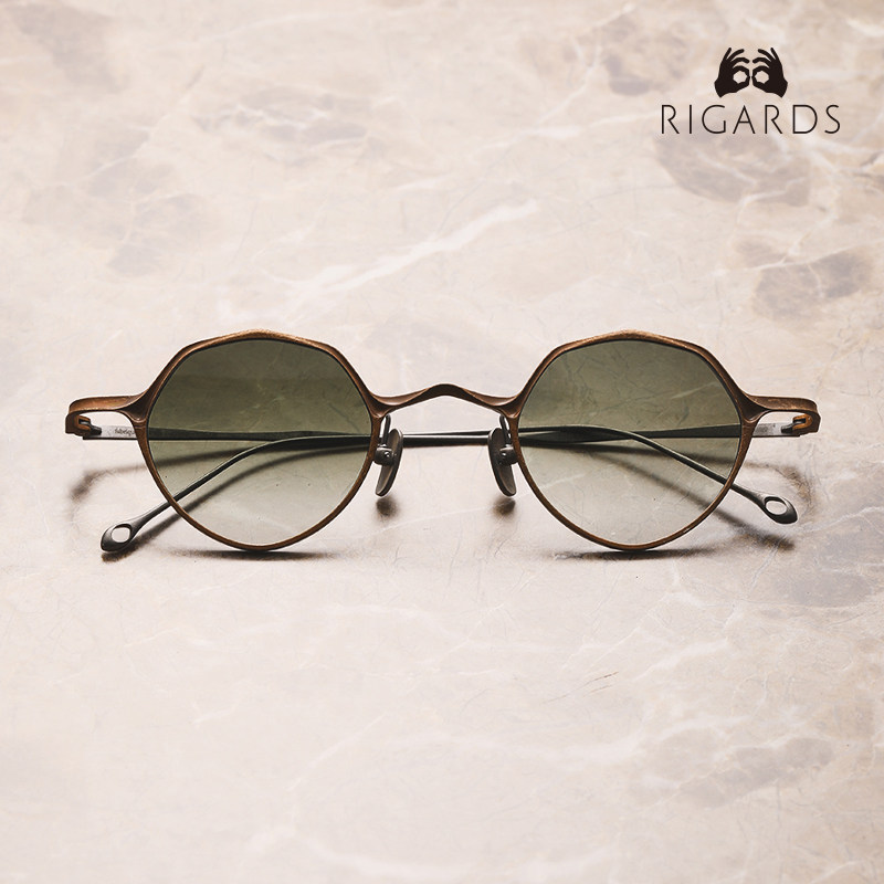 RIGARDS法国设计师眼镜品牌RG1019CU纯钛墨镜可配近视眼镜框架