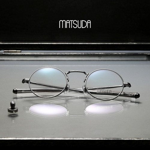 MATSUDA日本松田M3119复古新款圆框近视眼镜架 品牌官方授权 目下