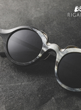RIGARDS 法国 RG1030RS 天然牛角眼镜框架 925银 墨镜可配光学