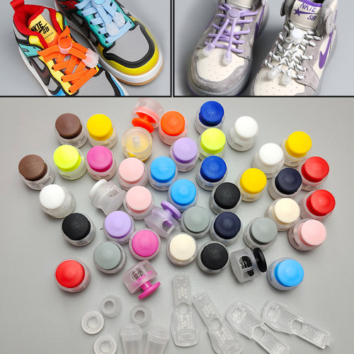 免绑懒人鞋带绳扣免系弹簧扣神器