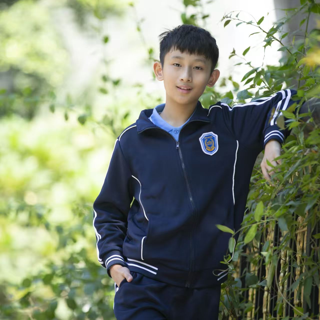 东莞东方明珠小学初中校服外套男女同款