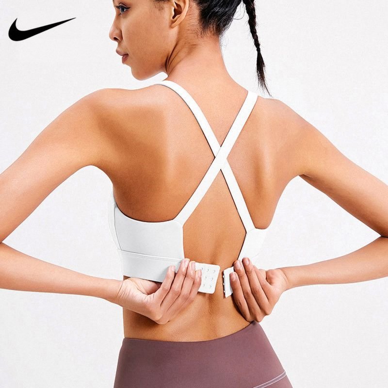 耐克nike运动内衣女防震聚拢交叉美背跑步训练文胸瑜伽服健身背心