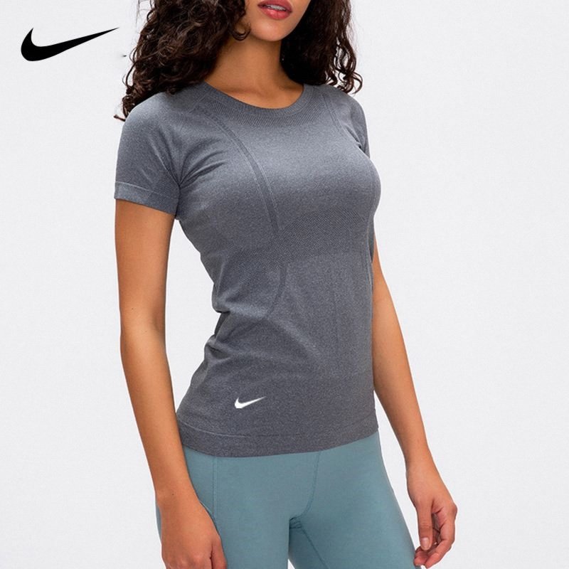 耐克NIKE运动短袖女紧身弹力透气显瘦T恤瑜伽服健身跑步训练上衣