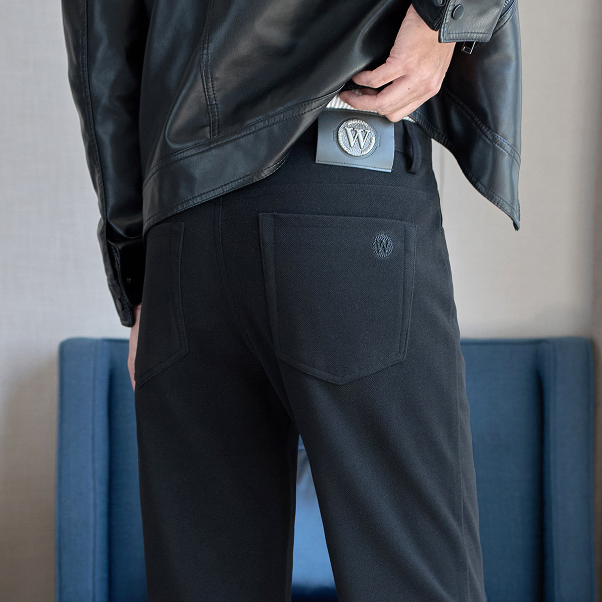 冬款毛呢长裤小直筒休闲裤男浅卡ZK9036-P55一口价(98）,男装休闲裤,电商A159