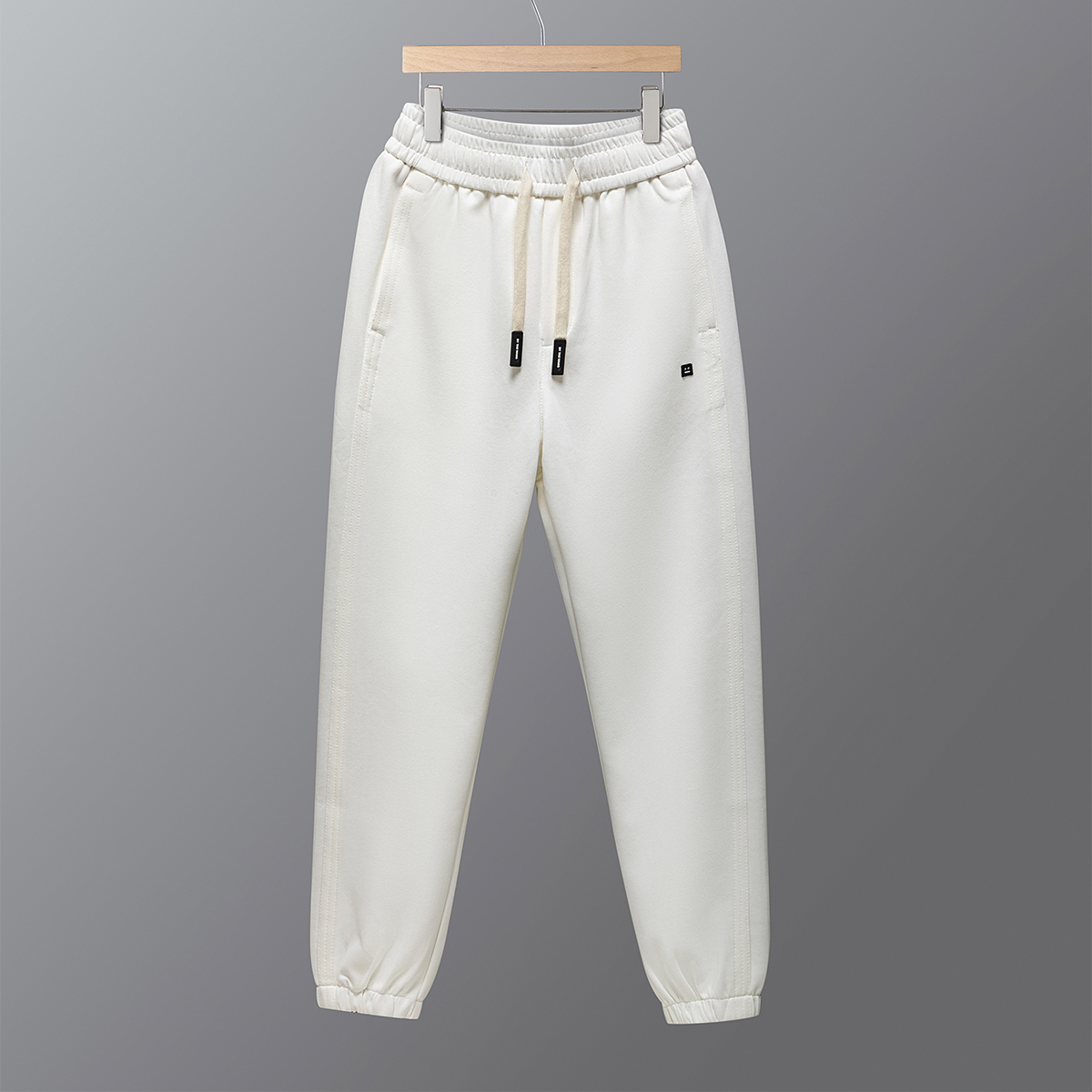 秋冬休闲运动裤松紧腰系绳休闲裤白色K9038-P48一口价（88），女装休闲裤，电商A159
