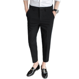 冬款加绒西裤修身9分裤休闲裤中灰K685-1加绒-P70（108），男装西裤，电商A159