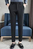 高弹修身西裤秋冬青年韩版西裤男休闲裤黑色K8030-P40特价，男装西裤，电商A159