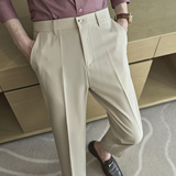 春夏小直筒西裤9分裤男青年简约休闲ZK538-P60黑色（98），男装西裤，电商A159