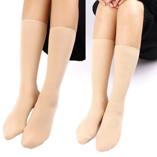 光脚神器肤色袜子女春秋薄款 自然肤女袜秋冬裸感纯棉小腿袜长筒肤
