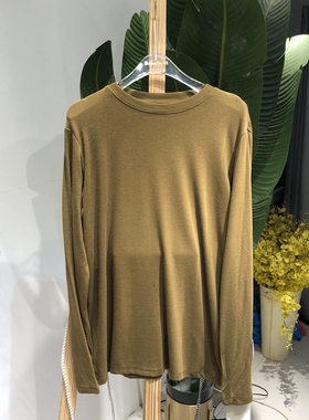 YUAN XI元熙6099-1圆领打底衫女贴标韩版宽松显瘦纯色T恤针织上衣