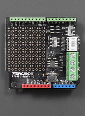 DFRobot TTL转RS485扩展板UART串口模块兼容Arduino带开关