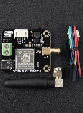 DFRobot Gravity:Air780EU 4G CAT1通讯模组
