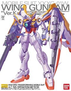 万代拼装模型 MG 1/100 W Wing Gundam Ver.Ka 卡版 飞翼高达