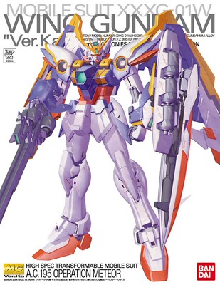 万代拼装模型 MG 1/100 W Wing Gundam Ver.Ka 卡版 飞翼高达