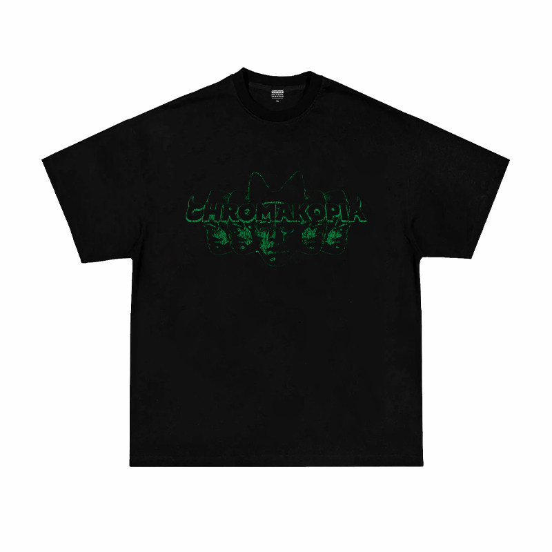 青年短袖宽松常规款动物圆领夏季