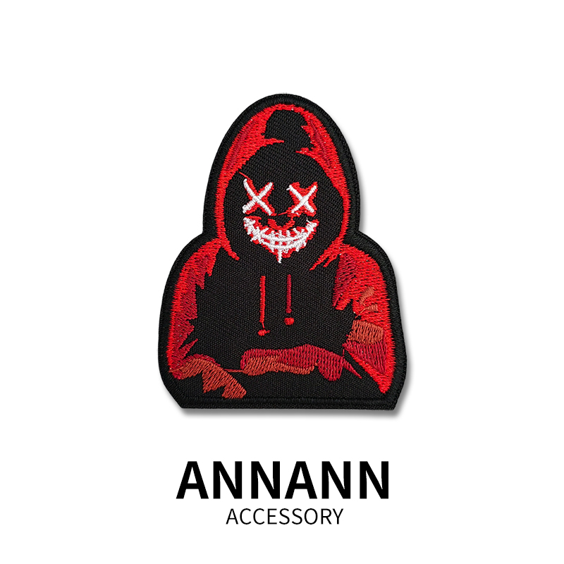 个性卡通创意刺绣布贴夹克外套装饰绣花贴牛仔衣服破洞补丁贴手缝