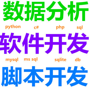 定做数据库软件开发设计分析系统python代码代写c#程序SQL脚本