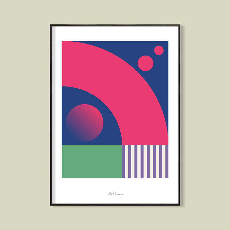 《妙趣图形》 bobo design  色块组合 几何抽象 极简主义装饰画