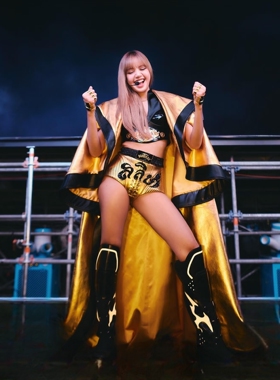 Lisa披风演出服的定制拳击斗篷外套