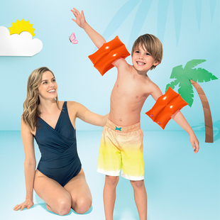 备用品一对装 小孩学游泳装 套胳膊游泳圈 INTEX大号手臂圈儿童水袖