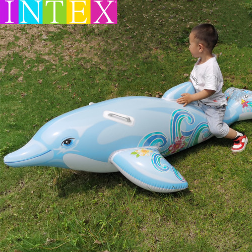 INTEX加厚救生圈大号卡通白鲸鱼