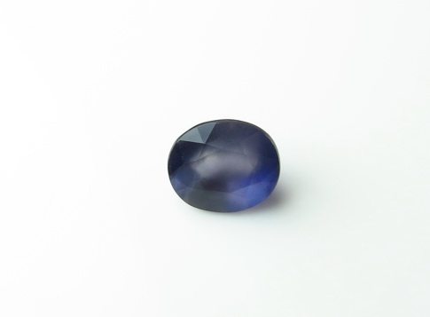 送国检证书1.97克拉堇青石IOLITE 裸石 戒指面 吊坠 矢车菊蓝色