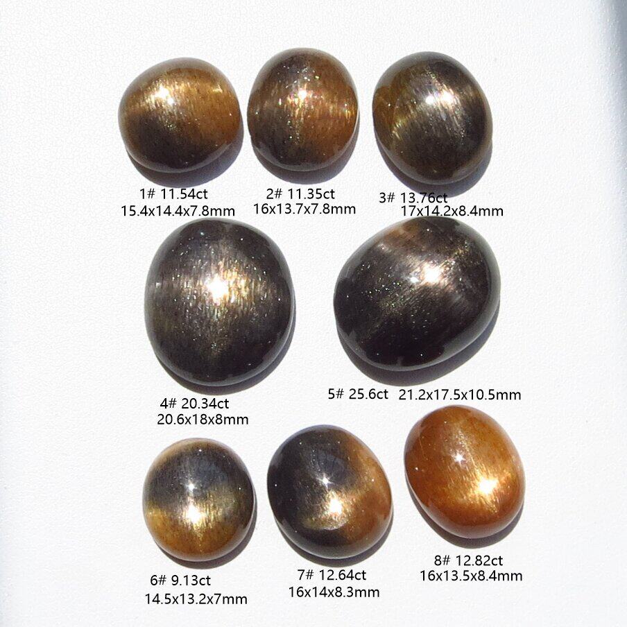 天然彩色日光石裸石 十字星光 戒指 吊坠 星线清晰 价格低廉