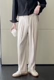 2025春夏男宽松冰丝小直筒休闲裤轻熟风抖音长裤A202K1006P65，男装休闲裤，星座1311（原A202）