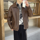 轻奢皮衣男士PU皮夹克外套秋冬上衣休闲机车服A202PY802P125，男装夹克，星座1311（原A202）