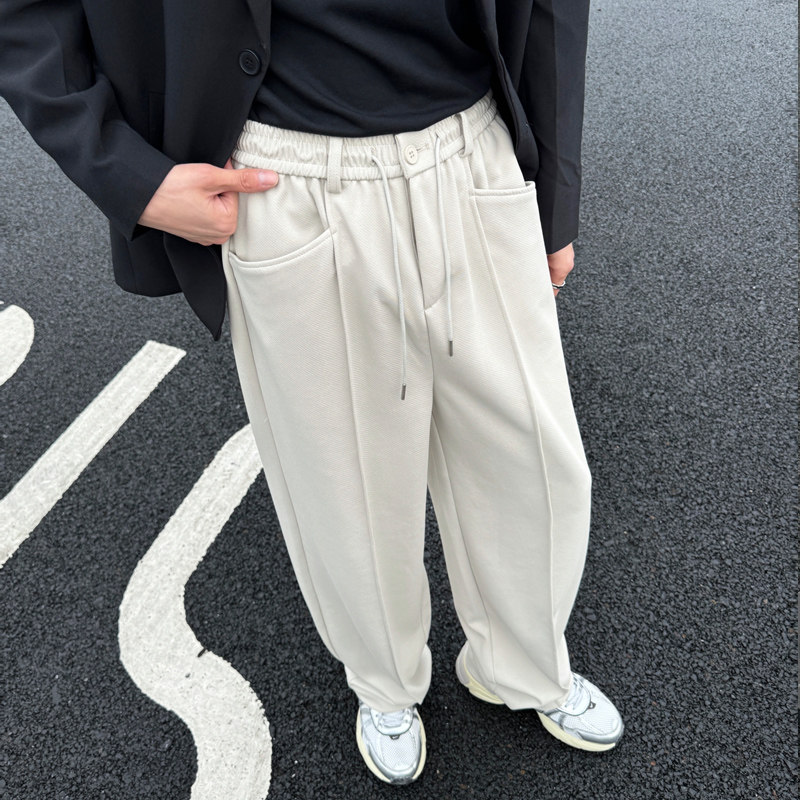 2025春夏新款轻熟风高级英伦宽松直筒运动休闲裤卫裤A202K3721P75,男装休闲裤,星座1311（原A202）