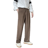 2025春夏轻熟风宽松腰带装饰休闲长裤韩版潮流男裤子A202K0031P65，男装休闲裤，星座1311（原A202）