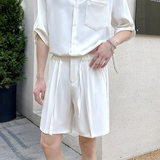 夏季男士短裤冰丝中裤百搭腰带男五分裤A202DK012P50薄款控78，男装牛仔裤，星座1311（原A202）